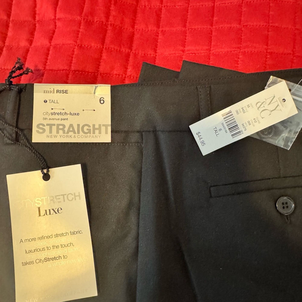 New York & Company Black Straight Dress Pants